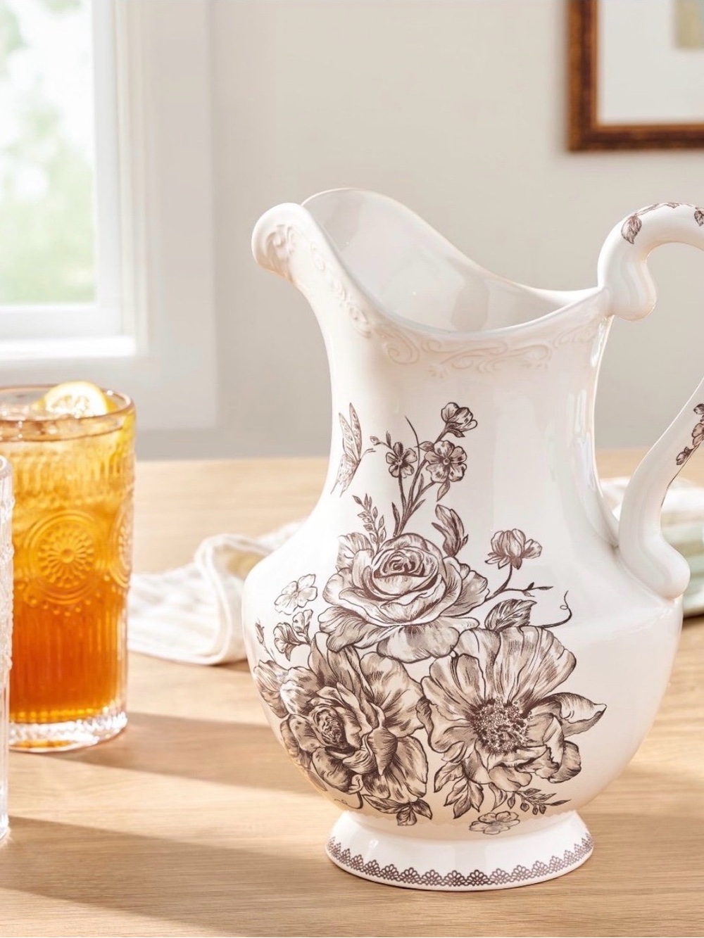 The Pioneer Woman Agatha Brown Pitcher 2 Quart